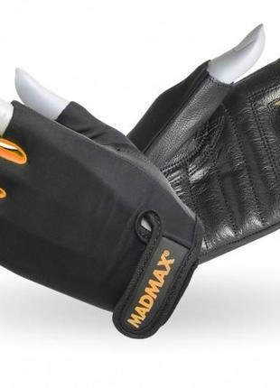 Перчатки для фитнеса спортивные тренировочные для тренажерного зала madmax mfg-251 rainbow orange l ku-22