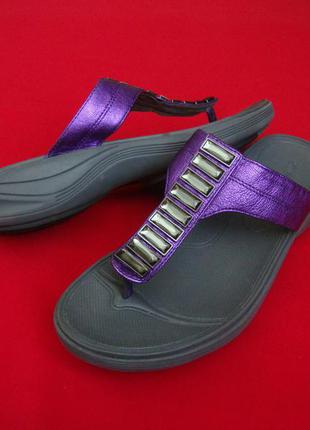 Шльопанці в'єтнамки clarks violet 40 розмір