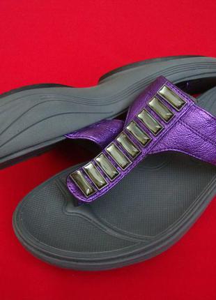 Шлёпанцы вьетнамки clarks violet 40 размер4 фото