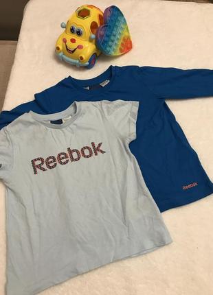 Набор спортивная футболка и лонгслив 2 в 1 reebok на 2 - 3 - 4 года,100% коттон1 фото