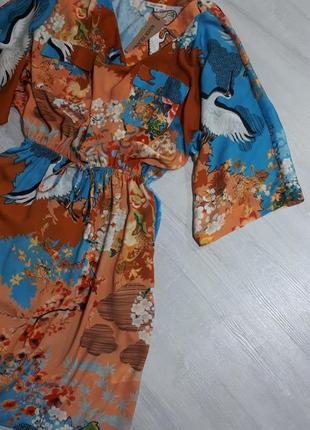 Стильное платье кимоно, платье халат, платье в бельевом стиле8 фото