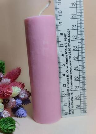 Свеча с пальмового воска красная цилиндрическая