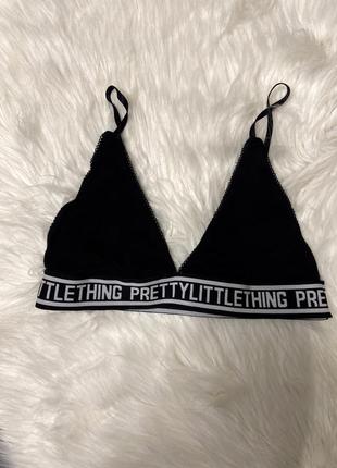 Топ /бра  в рубчик від pretty little thing