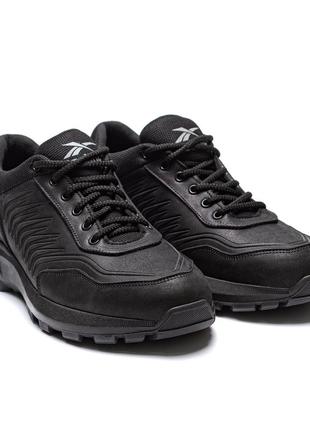 Чоловічі кросівки reebok classic black (в стилі)3 фото