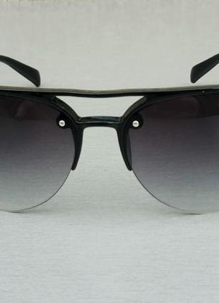 Prada очки капли унисекс солнцезащитные черные с градиентом1 фото