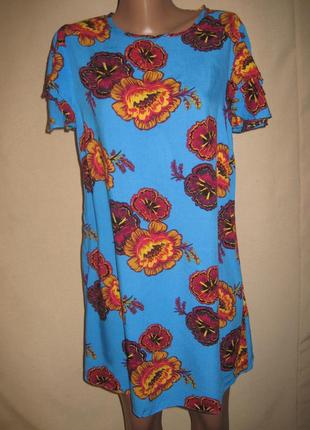 Вискозное платье папайа р-р141 фото
