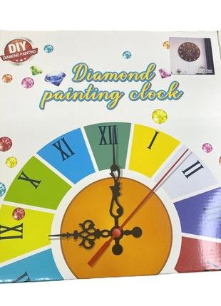 Настенные часы со стразами алмазная вышивка абстракция №2 30 см zbtph004 diy сделай сам