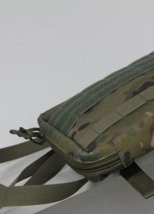 Тактична сумка під планшет / ноутбук cordura 1000d molle 21дюйм мультикам / олива4 фото