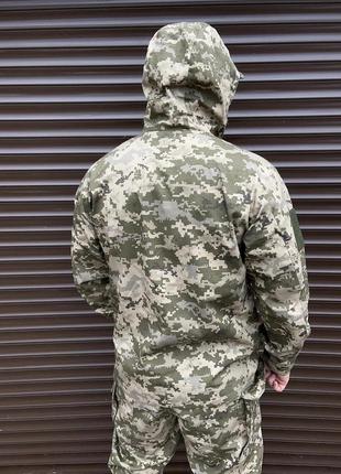 Армійська військова польова літня куртка ріп-стоп з капюшоном піксель зсу3 фото