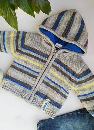 Теплая детская кофта на флисовой подкладке