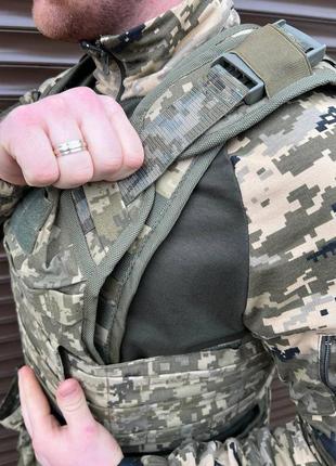 Плитоноская всу🔰 с боковыми карманами под кевлар🛡 ( пиксель & мультикам ) cordura 1000d3 фото