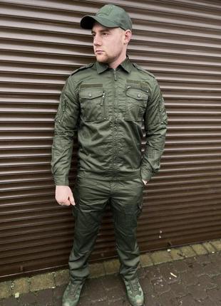 Костюм армійський військовий польовий кітель + штани хакі1 фото