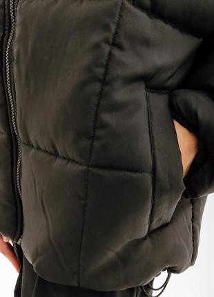 Женская куртка nike clsc puffer  черный xl (7dfb7672-010 xl)3 фото