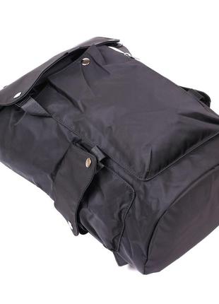 Мужской рюкзак из текстиля vintage 20492 черный3 фото