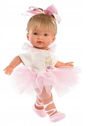 Іспанська лялька llorens вінілова колекційна лялька з волосами happy birthoday дівчинка 28 см2 фото