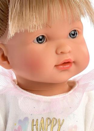 Іспанська лялька llorens вінілова колекційна лялька з волосами happy birthoday дівчинка 28 см3 фото