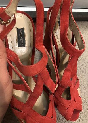 Босоніжки шкіряні zara2 фото