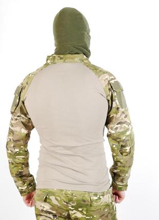 Комплект польової та повсякденної форми тактичний костюм зсу (штани рипстоп + сорочка убакс ubacs) мультикам6 фото