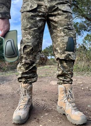 Тактична військова форма: убакс та штани з захистом на колінах та ліктях! піксель7 фото