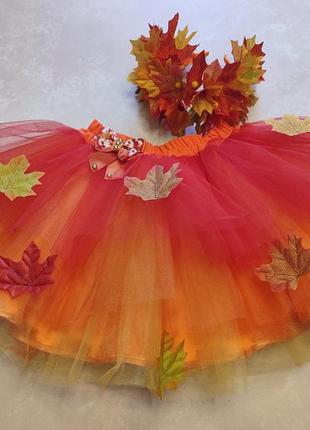 Юбка и обруч для костюма листочек,осень 🍁🍁🍁3 фото