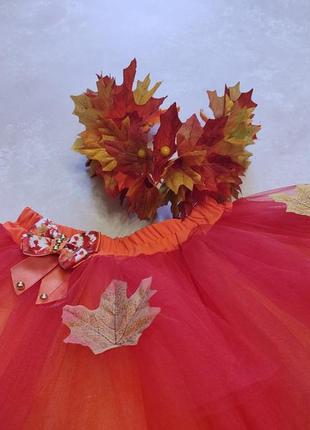 Юбка и обруч для костюма листочек,осень 🍁🍁🍁4 фото