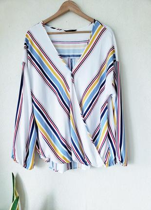 Натуральная блуза оверсайз с удлиненной спинкой george9 фото