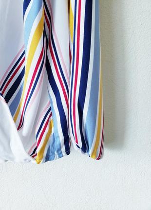 Натуральная блуза оверсайз с удлиненной спинкой george7 фото