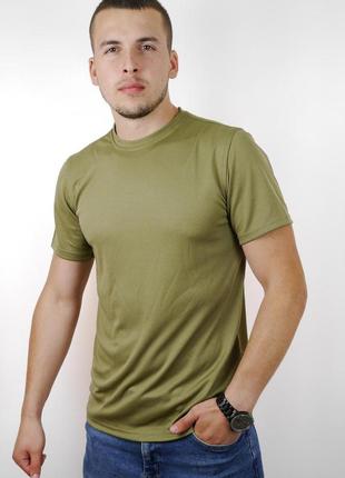 Військова футболка тактична coolmax олива хакі s-xl
