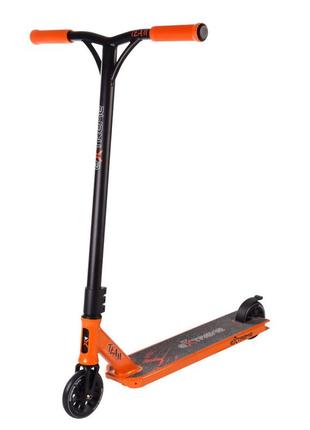 Самокат трюковый 2-х колёсный tr21009 (rl7t) extreme motion team, pu 110 мм оранжевый
