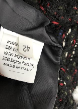 Твидовый,шерсть жакет,пиджак,блейзер с бахромой в стиле шанель5 фото