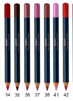 Карандаш для губ aden cosmetics lip liner pencil