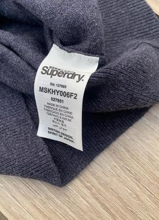 Светр superdry реглан кофта свитер лонгслив стильный  худи пуловер актуальный джемпер тренд4 фото