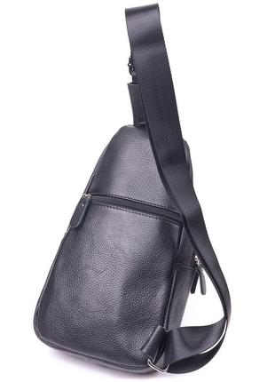 Современная мужская сумка через плечо из натуральной кожи 21307 vintage черная2 фото