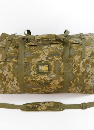 Большая армейская тактическая сумка military bag на 130л ( пиксель / олива / койот ) оксфорд 900d pu