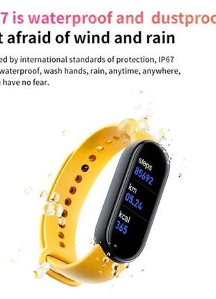 Смарт-фітнес-годинник smart band m6 black fitpro вимірювання сатурації10 фото