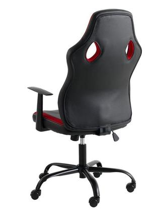 Крісло геймерське компютерне чорний/червоне з регульованням  висоти 7trav3 фото