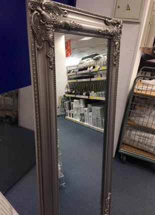 Підлогове велике дзеркало з ніжкою 160 см срібло, 7trav4 фото
