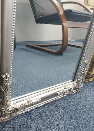Підлогове велике дзеркало з ніжкою 160 см срібло, 7trav6 фото