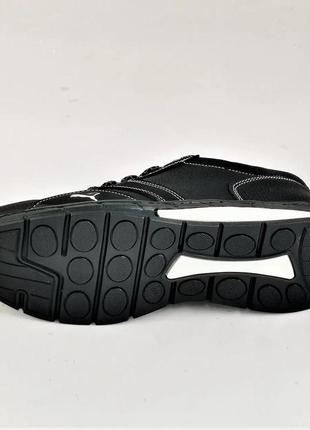 Кроссовки мужские puma чёрные кожаные мокасины (размеры: 41,45)5 фото