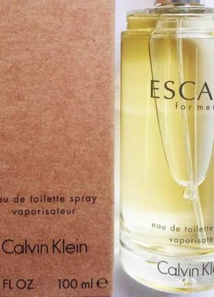 Оригінал calvin klein escape for man 100 ml tester ( кельвін кляйн ескейп ) туалетна вода