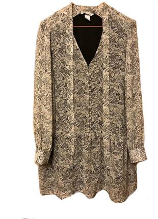 Шелковое платье свободного кроя h&m