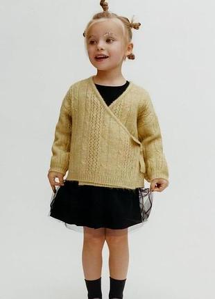 Тепленький вязаный кардиган zara