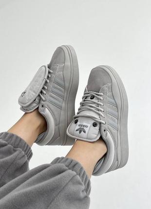 Кроссовки женские adidas campus x bad bunny beige