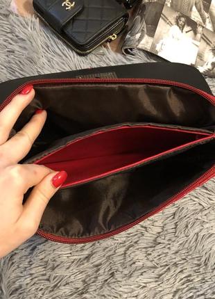 Красная стёганная мини-сумочка из эко-кожи6 фото
