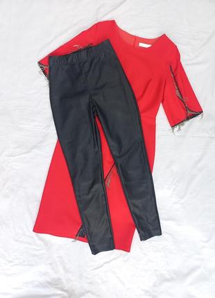 Брюки лосины из эко кожи