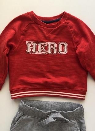 Стильный свитер лонгслив mothercare кофта оригинал 9-12 месяцев не зара некст