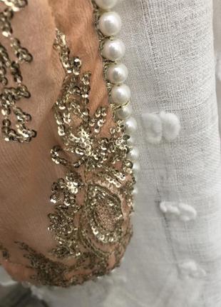 Эксклюзив,ручная,золото,шелк вышивка,платье накидка,сарафан,восточное,3 фото