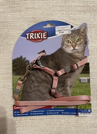Шлея для котов шлейфа для кошки шлея с поводком шлея-петля trixie premium
