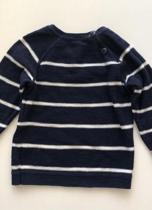 Стильний светр лонгслів mothercare оригінал 9-12 місяців не зара некст кофта