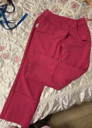 Розовые брюки- тапочки цвет фуксии разм f/148 фото